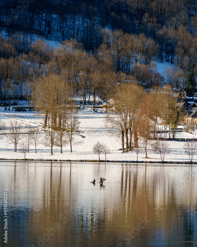 Obraz na plátně Lac de Genos in Loudenvielle