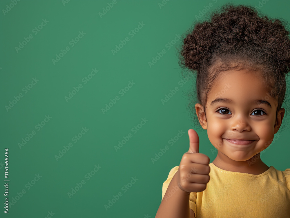 Charming Toddler Giving a Thumbs-Up in a Bright, High-Quality Photo That Radiates Joy and Innocence Charming Toddler Giving a Thumbs-Up in a Bright, High-Quality Photo That Radiates Joy and Innocence
