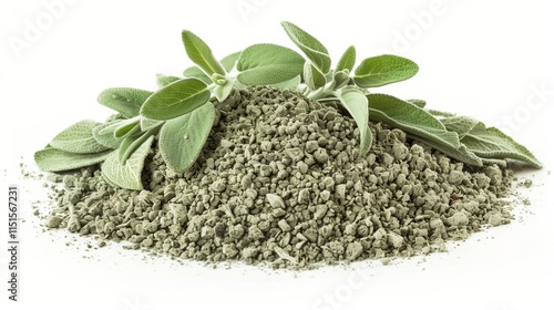 A heap of ground sage  