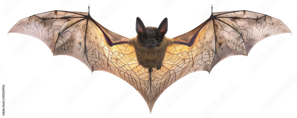 Obraz premium Large bat isolated on a transparent background 