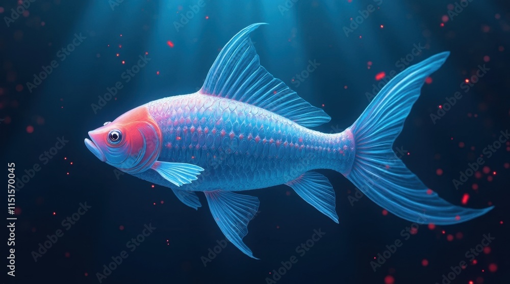 Fototapeta premium Translucent Fish in a Void