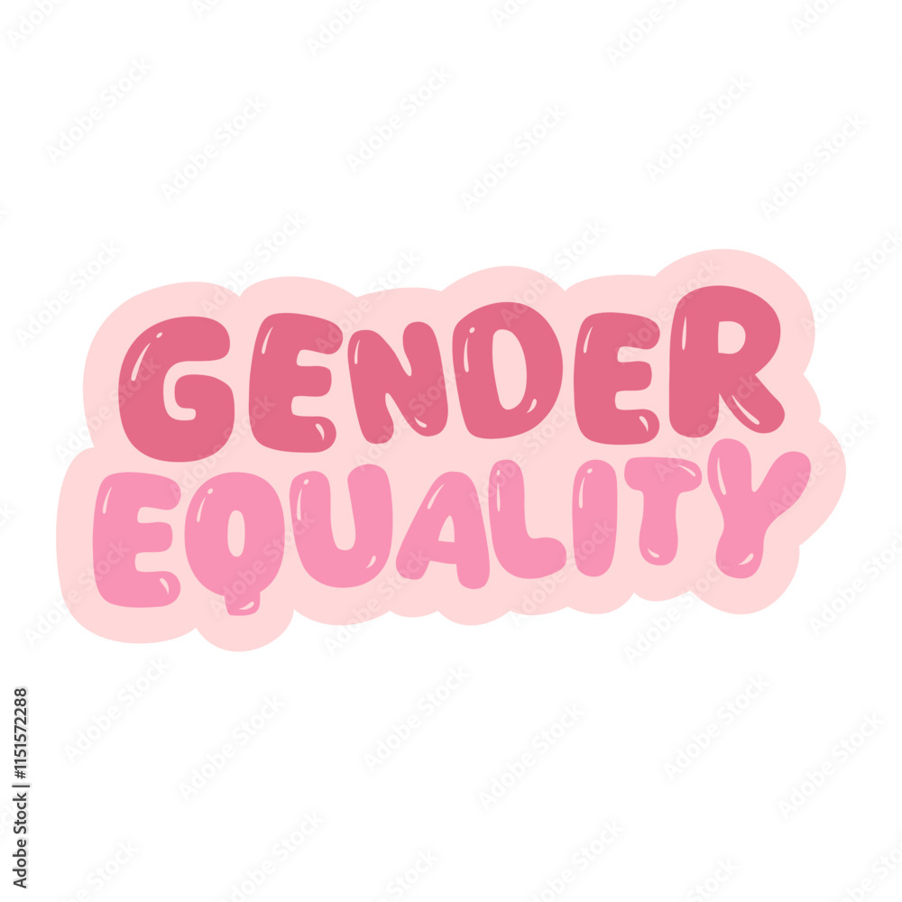 Gender equality quotes women support women vibes in pink typography cute motivation lettering calligraphy Gender equality quotes women support women vibes in pink typography cute motivation lettering calligraphy