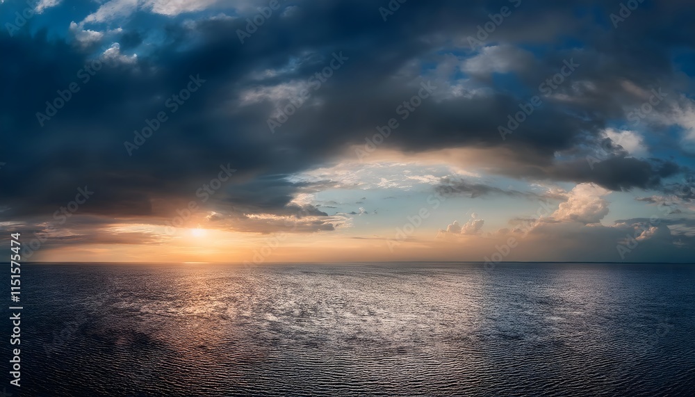 Fototapeta premium Horizontes despejados con cielos dramáticos