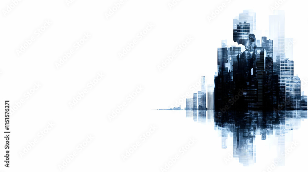 Obraz premium Abstract Cityscape Illustration