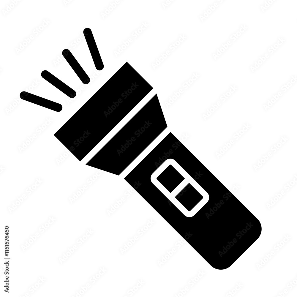 Torch glyph icon Torch glyph icon