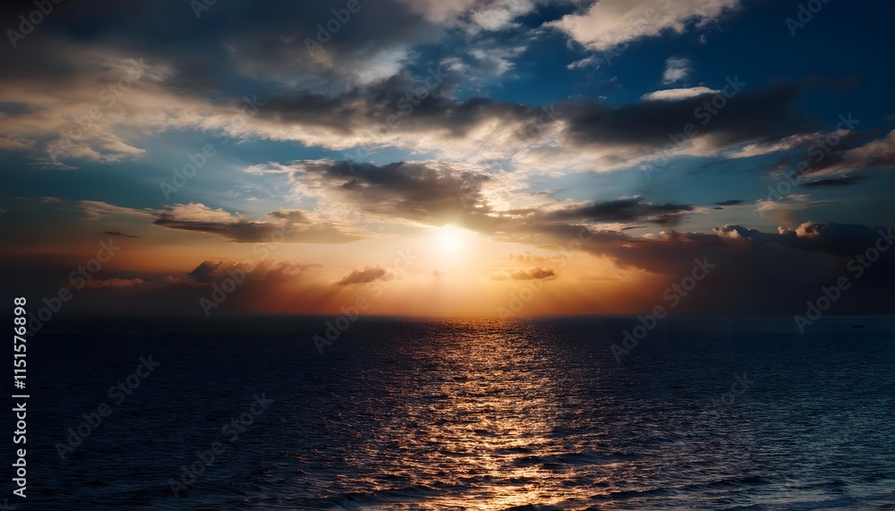 Fototapeta premium Horizontes despejados con cielos dramáticos