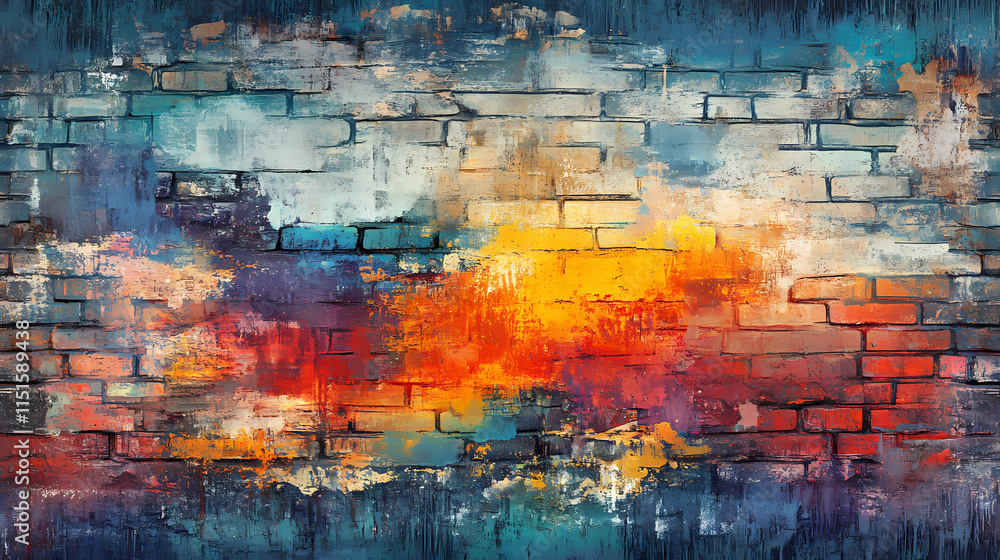 Textured clinker brick wall with vibrant colors and patterns suitable for architectural design inspiration and construction projects. Cinder. Illustration Textured clinker brick wall with vibrant colors and patterns suitable for architectural design inspiration and construction projects. Cinder. Illustration