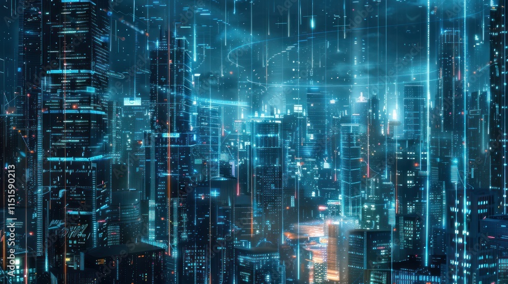 Cyberpunk Cityscape: A Digital Symphony Cyberpunk Cityscape: A Digital Symphony