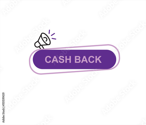 Cash back icon Colorful Money refund signs. cashback banner collection. Return of money from purchases. Promotion badges for your business. 