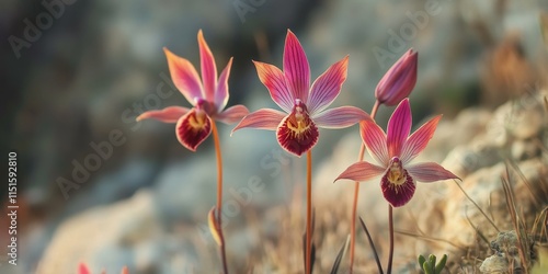 Serapias lingua flowers, a stunning example of Mediterranean wild orchids, showcase the unique beauty of these captivating Serapias flowers found in the wild.