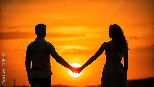 couple at sunset
