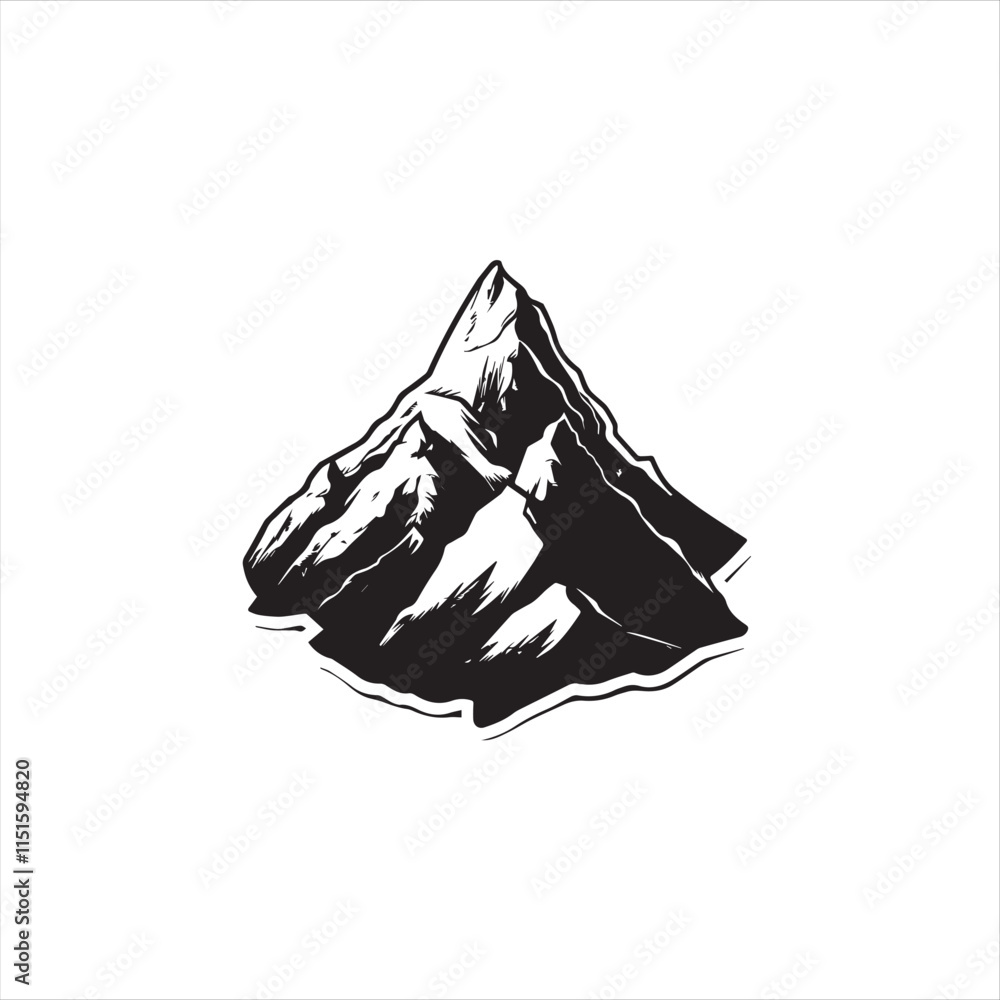 Naklejka premium illustration of mountain