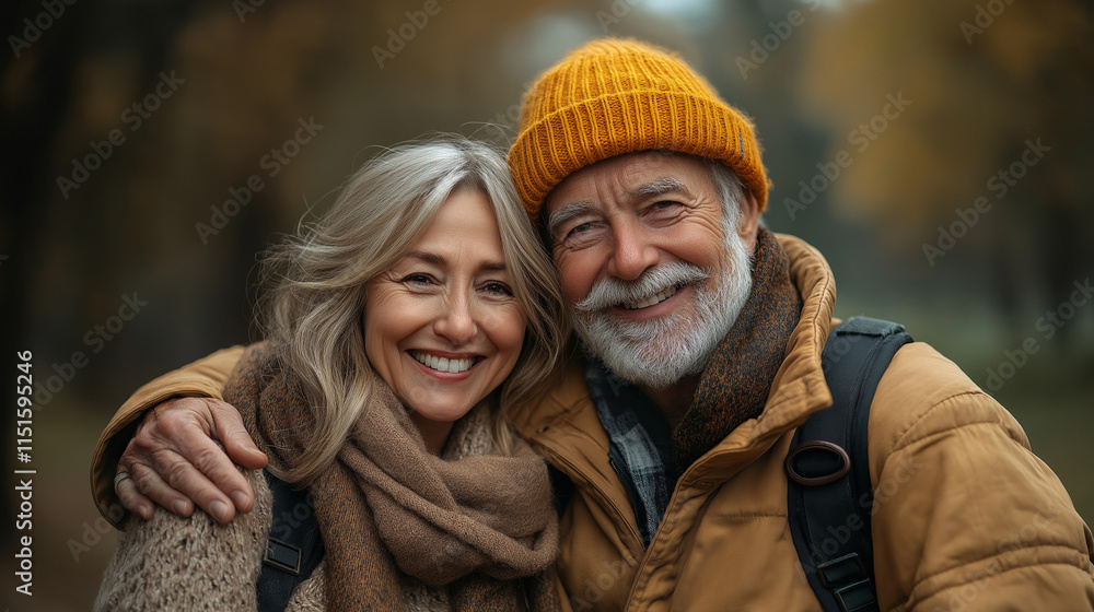 Wonderful sincere cheerful couple of gray haired mature smiling Wonderful sincere cheerful couple of gray haired mature smiling