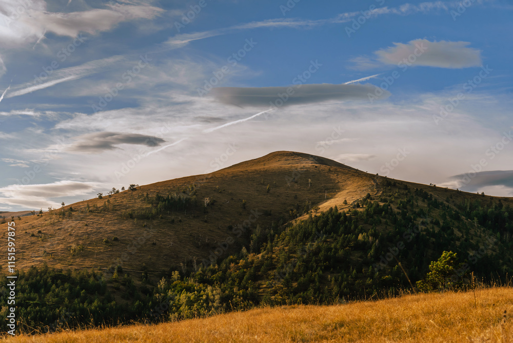 Landscape with Sunrise over Cigota Mountain in Zlatibor