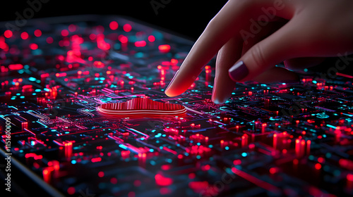 3D Cloud Computing Illustration