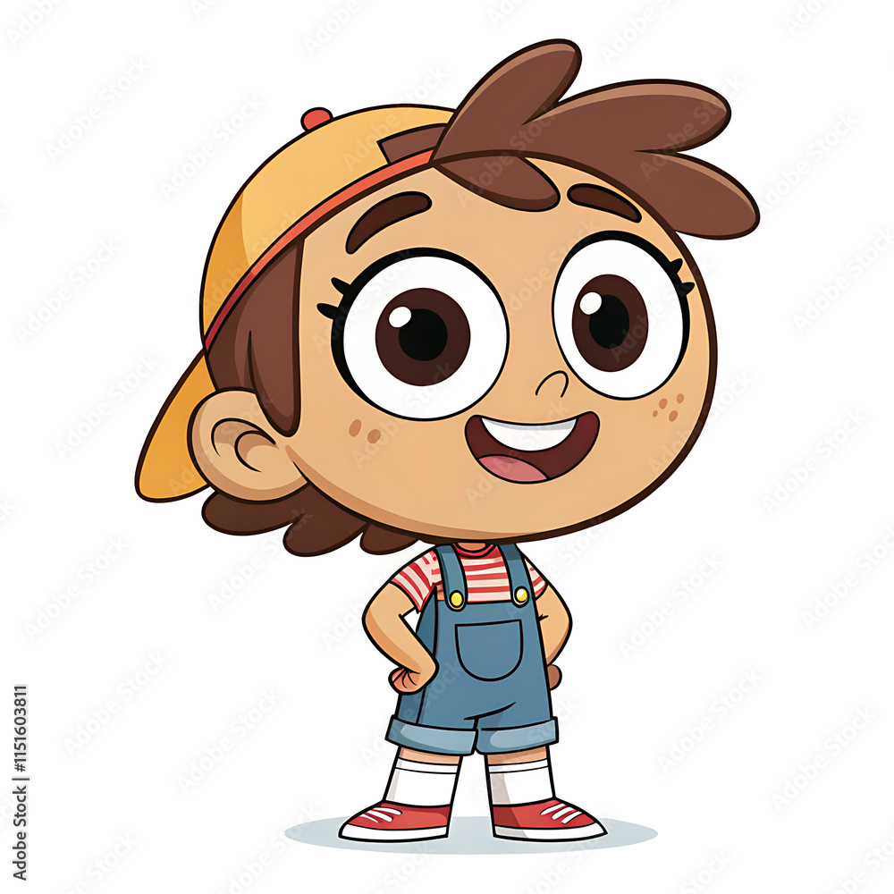 A smily cartoon character without background A smily cartoon character without background