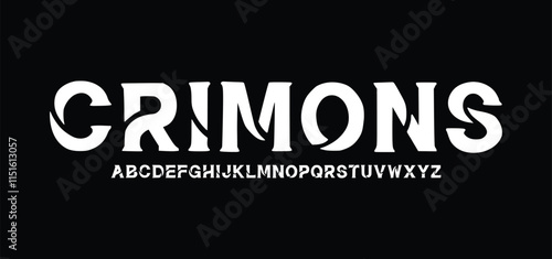 Abstract modern urban alphabet fonts. Typography sport, technology, fashion, digital, future creative logo font.
