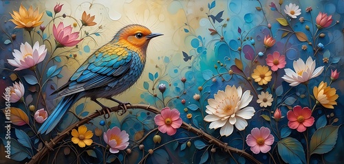 birds on a branch
