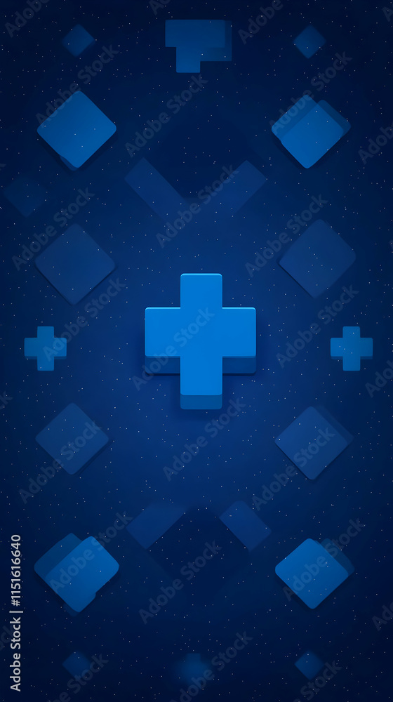 Blue Abstract 3D Background Blue Abstract 3D Background