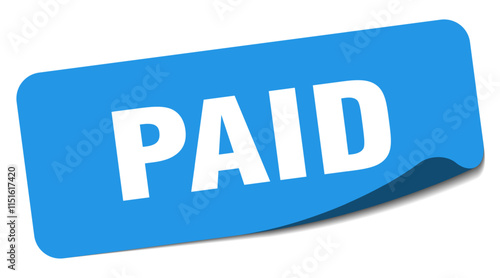 PAID sticker