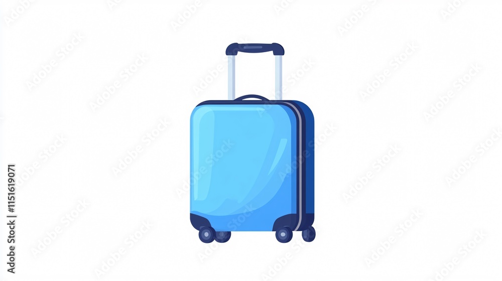 Baggage Icon Vector Isolated 2D Flat Vector for Travel Designs Baggage Icon Vector Isolated 2D Flat Vector for Travel Designs