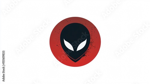 Unique Alien Sign 2D Vector Illustration for Creative Projects