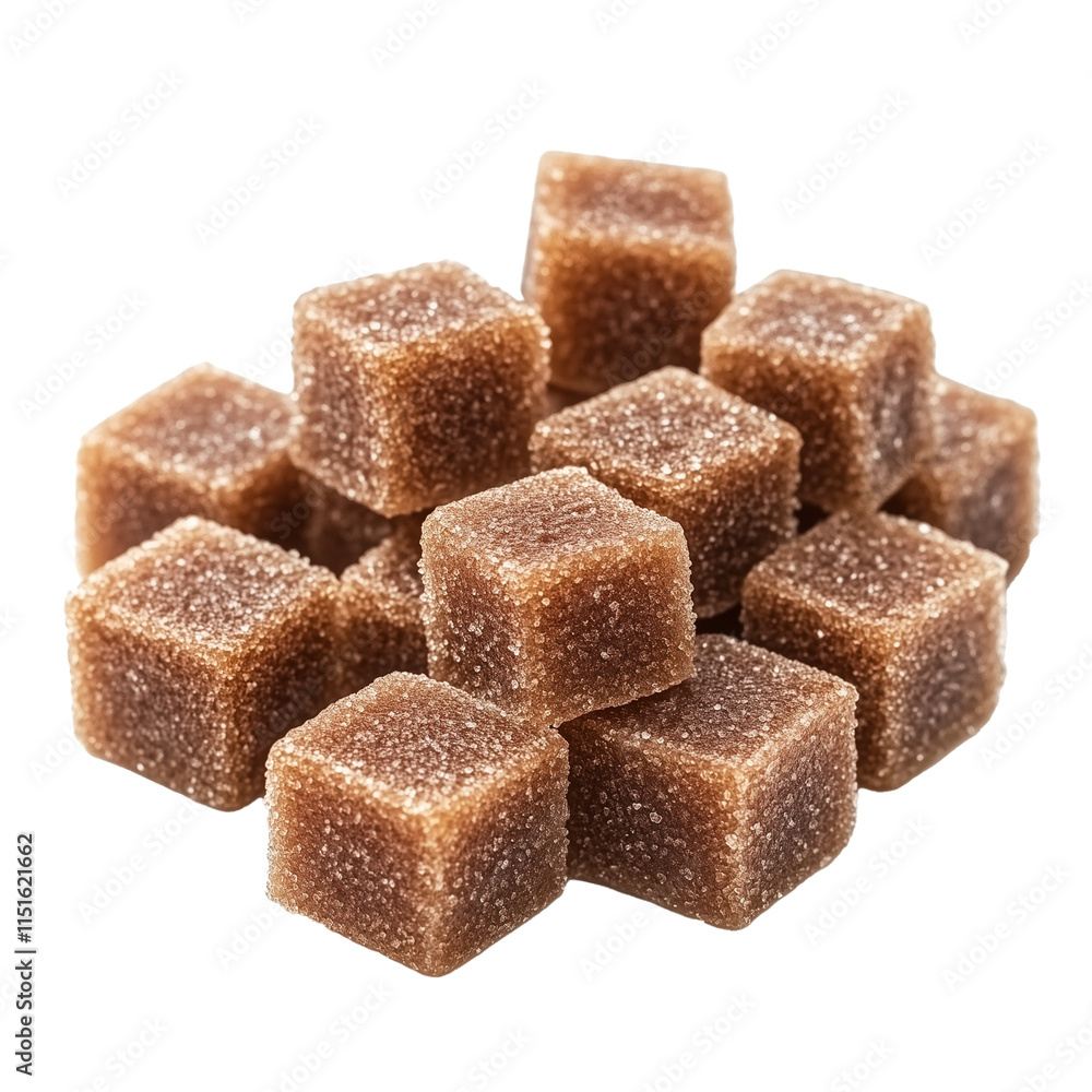 Brown Sugar Cubes Stacked Brown Sugar Cubes Stacked