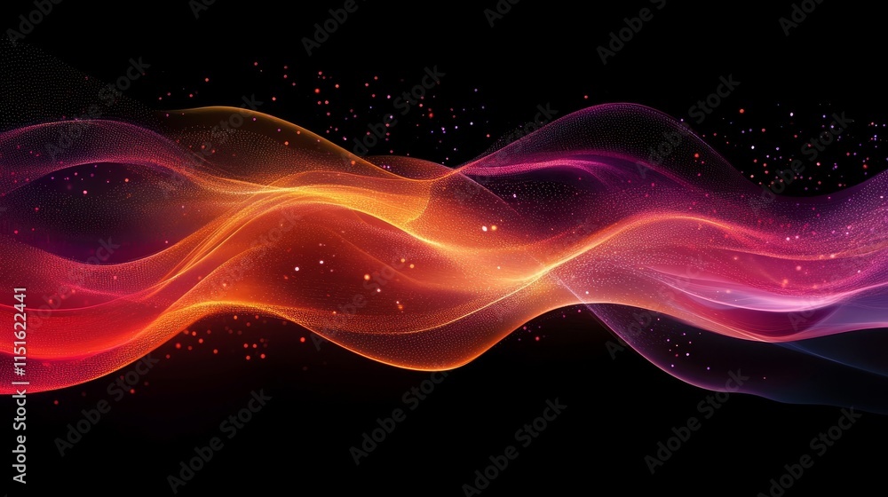 Obraz premium digital lines creating an energetic, high tech design. Generative AI