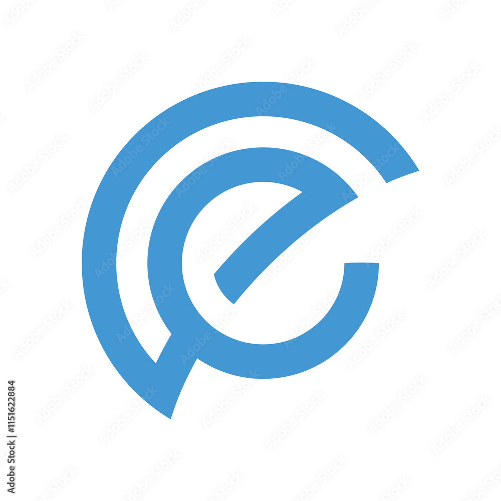 circle leter e icon logo design abstract vector circle leter e icon logo design abstract vector