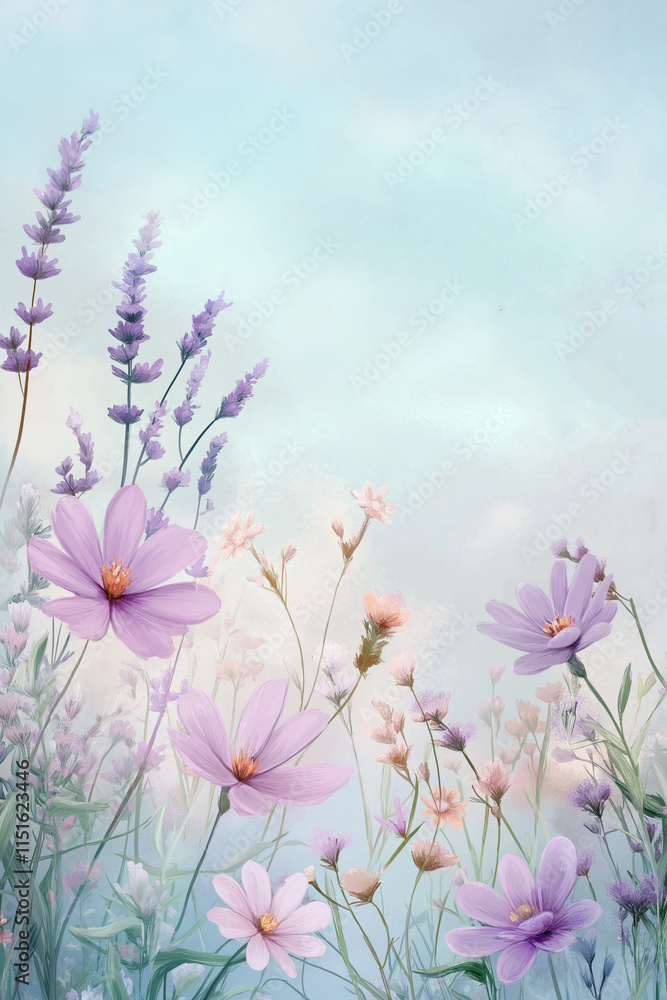 Obraz premium Dreamy floral illustrations