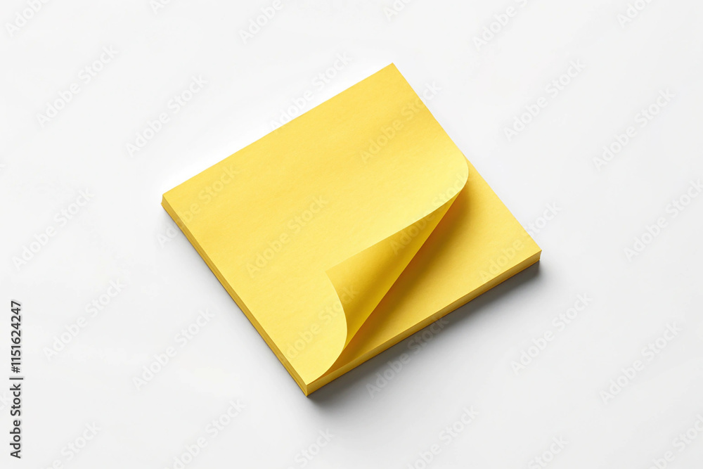 Photo of a Post-It a over white background Photo of a Post-It a over white background