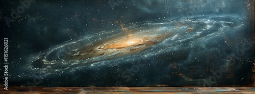 Wallpaper Mural An AI-generated image portraying scrape lines on a chalkboard suggesting the erasure of previous writings or drawings captured in high-definition resolution Torontodigital.ca