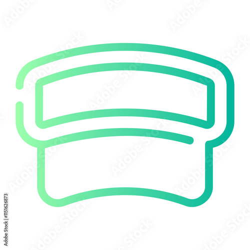 sun visor gradient icon