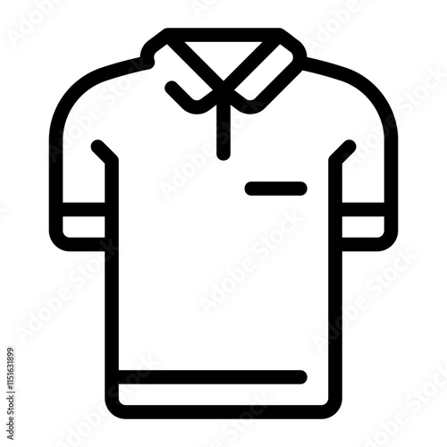 polo shirt line icon