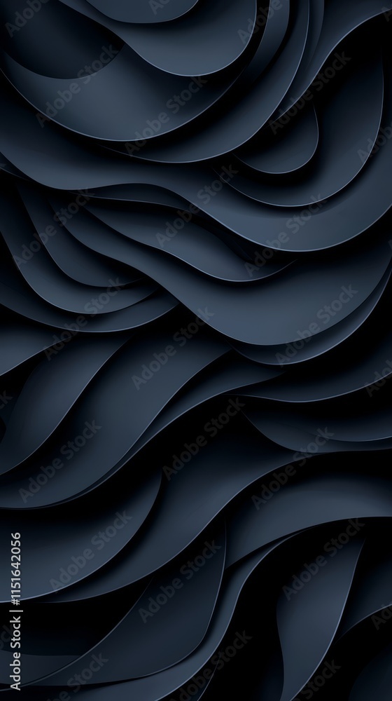 a black background with a lot of wavy lines a black background with a lot of wavy lines