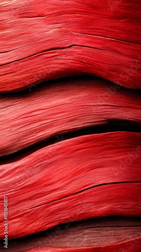 A close up of a red rock wall with wavy lines photo