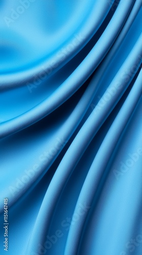 A close up shot of a blue fabric background