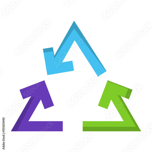 Free Download Recycle Arrow Vector Icon - GFXLoad