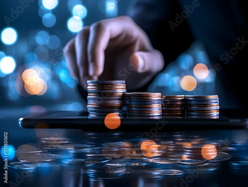 Financial Growth Abstract Background Image