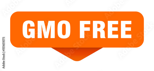 GMO FREE button, banner, sign, sticker