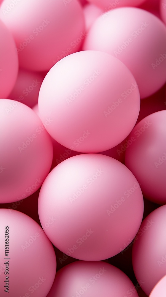 A bunch of pink balls are arranged in a circle A bunch of pink balls are arranged in a circle