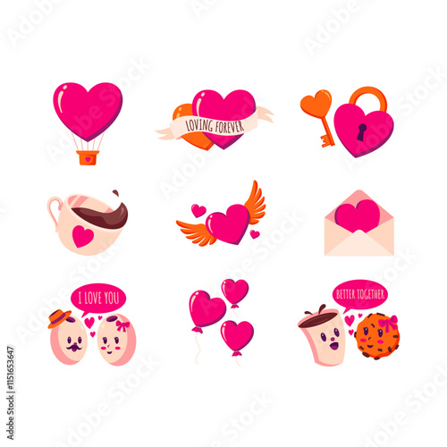 valentine vector pack