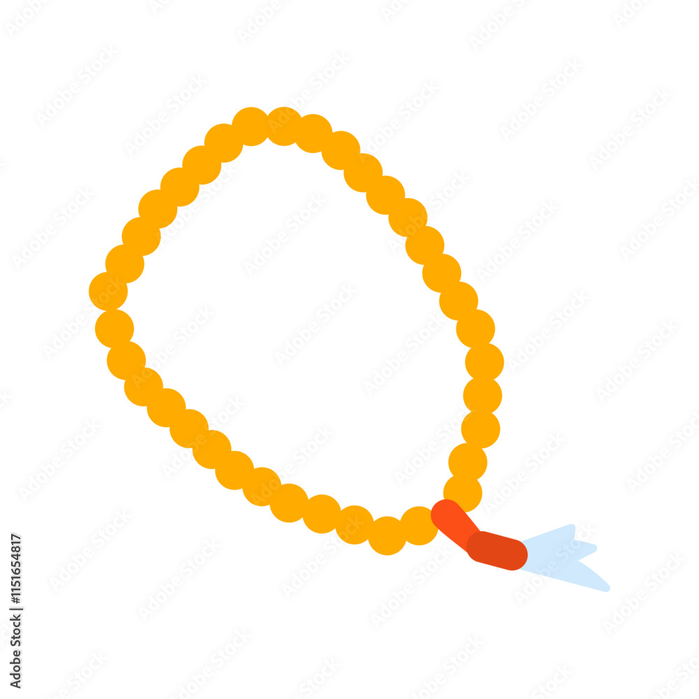 Obraz premium Prayer Beads Vector Icon