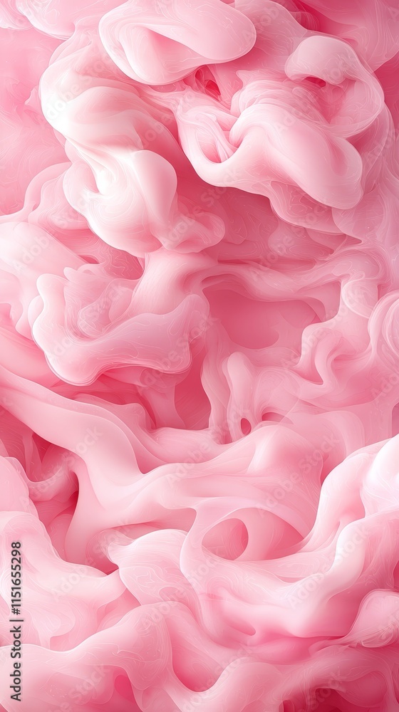 Obraz premium A pink abstract background with wavy lines