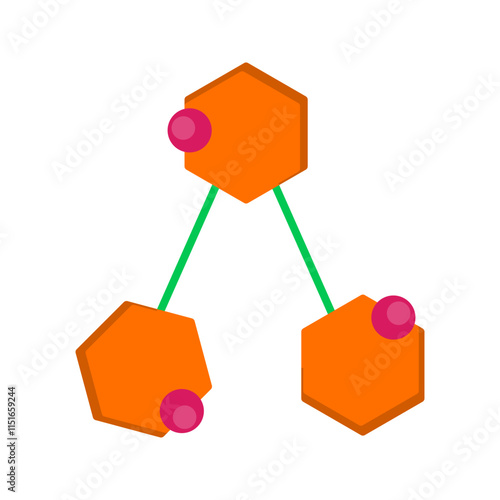 Chemical Structure Vector Icon