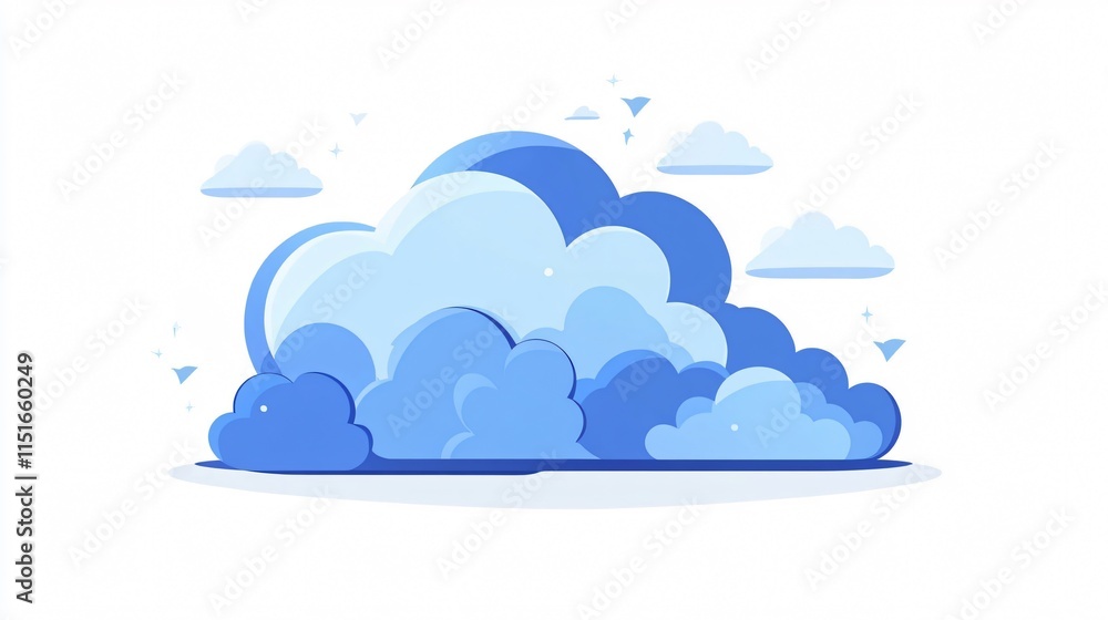 Ethereal Clouds Vector Background for Graphic Design Projects Ethereal Clouds Vector Background for Graphic Design Projects