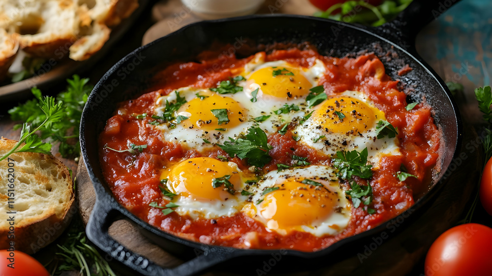 Savory Shakshuka: A Delightful Mediterranean Breakfast Savory Shakshuka: A Delightful Mediterranean Breakfast