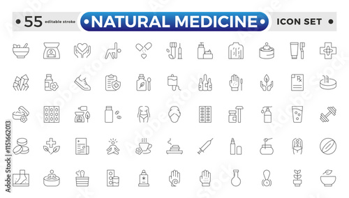 Natural medicine outline icon related to food oil, olive, rapeseed, canola, sunflower, palm, ghee, peanut, coconut, sesame, cook, oil, bottle, corn, Medicine, medication. Editable stroke outline icon.