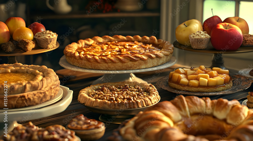 A Delightful Array of Autumn Pies and Pastries A Delightful Array of Autumn Pies and Pastries