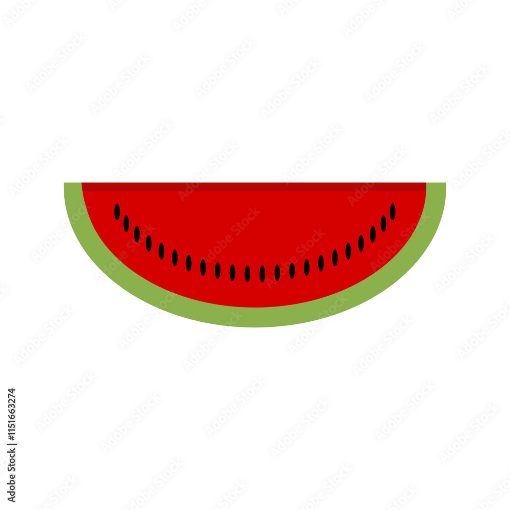 Obraz premium Watermelon Vector Icon